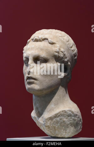 Berlino. Germania. Ritratto del re Antioco IV Epiphanes di Siria, circa 175 BC. Altes Museum di Berlino, Germania. Foto Stock