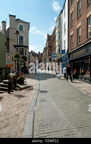 Saddler Street, Durham City, England, Regno Unito Foto Stock