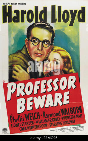 Il Professor attenzione - poster del filmato Foto Stock