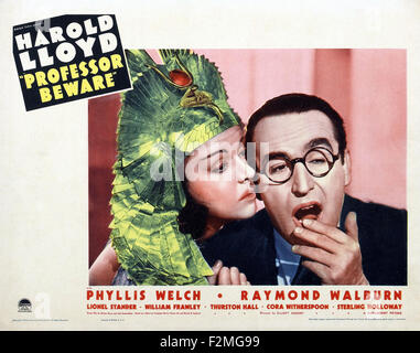 Il Professor attenzione - poster del filmato Foto Stock