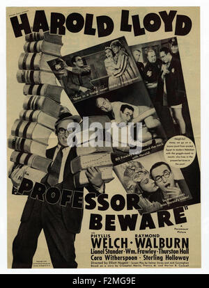 Il Professor attenzione - poster del filmato Foto Stock