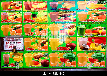 Retro del mobile fornitore alimentari carrello Brooklyn New York Foto Stock