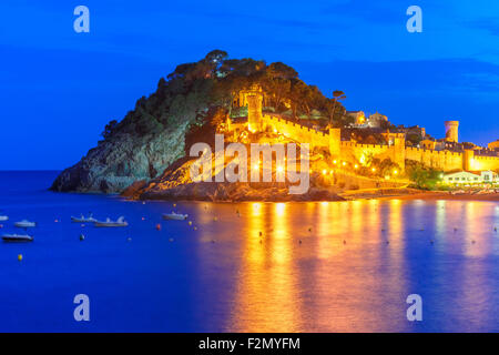 Tossa de Mar, sulla Costa Brava, Catalunya, Spagna Foto Stock