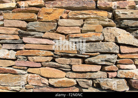 Muro di pietra sullo sfondo Foto Stock