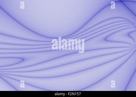 Configurazione astratta con linee curve in blu. Foto Stock