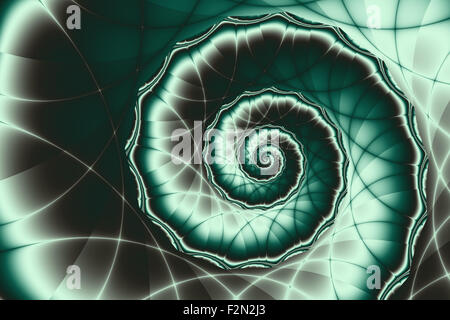 Roteato la configurazione di sfondo - infinity spirale in tenui colori di giada Foto Stock