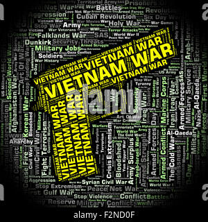 Guerra del Vietnam significato esercito vietnamita del nord e l'esercito vietnamita del nord Foto Stock