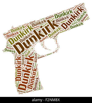 Dunkirk significato di parola funzionamento dinamo e Wordclouds Foto Stock