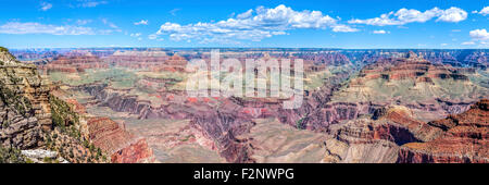 Immagine panoramica del Parco Nazionale del Grand Canyon, South Rim, Arizona negli Stati Uniti. Foto Stock