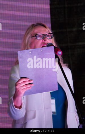 Mosca, Russia. Settembre 20, 2015. Leader rally di opposizione. Un opposizione russa rally per la democrazia. Città di Mosca area credito Marino: Oleg Kozyrev/Alamy Live News Foto Stock