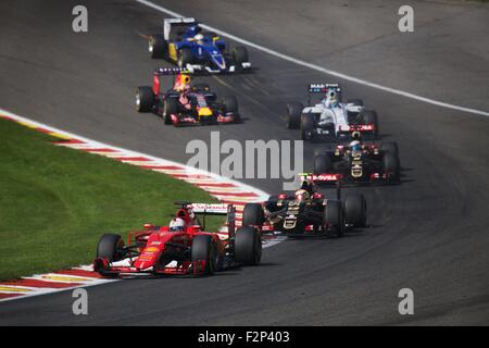 2015 Formula 1 guscio Gran Premio del Belgio, Spa. Foto Stock