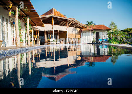 Indonesia, Bali, Holiday villa in stile Joglo Foto Stock