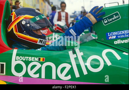 Thierry Boutsen nella sua Benetton Ford 1987 Foto Stock