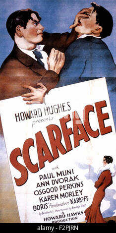 Scarface (1932) - poster del filmato Foto Stock