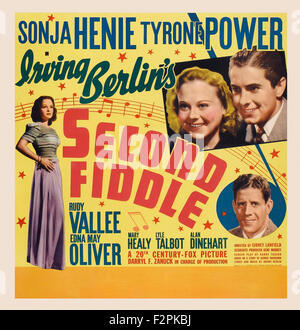 Secondo Fiddle (1939) - poster del filmato Foto Stock