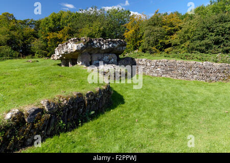 Tinkinswood sepoltura camera, St Nicholas,Vale of Glamorgan, South Wales, Regno Unito. Foto Stock