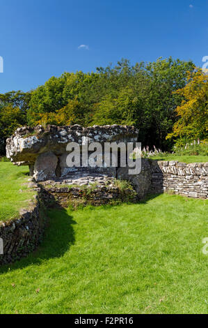 Tinkinswood sepoltura camera, St Nicholas,Vale of Glamorgan, South Wales, Regno Unito. Foto Stock