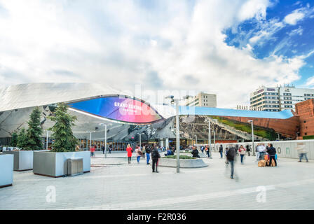 New Street Station di Birmingham, con John Lewis Store sopra. Foto Stock