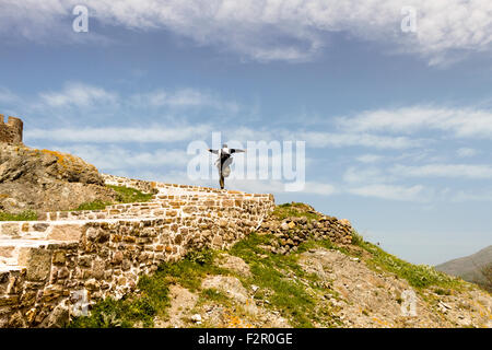 Presso il castello di Mirina, in Lemnos island, Egeo Settentrionale, Grecia, Foto Stock