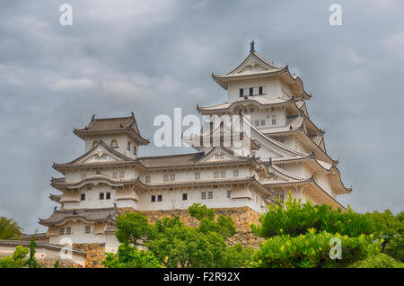 Il castello di Himeji, uno del Giappone del patrimonio mondiale Unesco Foto Stock