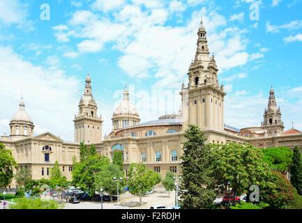 Museo nazionale d'Arte della Catalogna a Barcellona, Spagna. Foto Stock