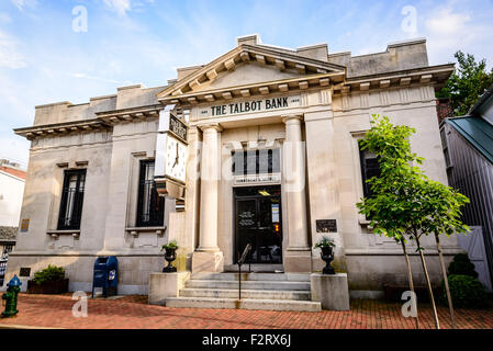 La Talbot Banca di Easton, 18 Dover Street, Easton, Maryland Foto Stock