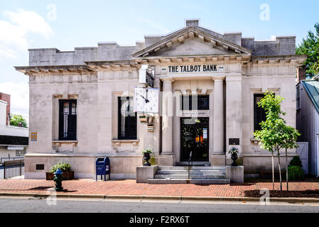 La Talbot Banca di Easton, 18 Dover Street, Easton, Maryland Foto Stock