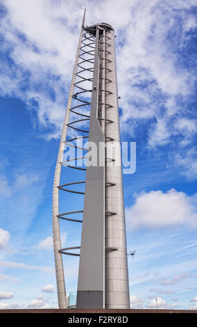 La torre di Glasgow, girevole una torre di osservazione che forma parte del Glasgow Science Centre complesso sulla banca del sud del Foto Stock