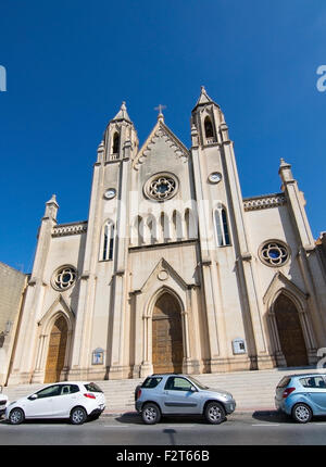 Nostra Signora del Monte Carmelo Chiesa su Balluta Bay a St Julians, Malta Foto Stock