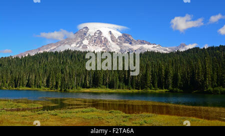 Mount Rainier visualizza Foto Stock