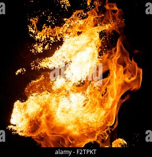 Esplosione di fuoco Foto Stock