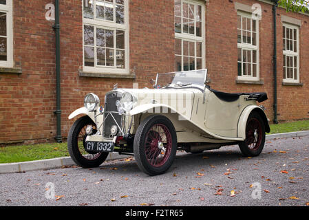 1932 Wolseley 1200cc Hornet speciale a Bicester Heritage Centre. Oxfordshire, Inghilterra Foto Stock