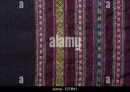 Sullo sfondo di un'antica lana homespun Foto Stock