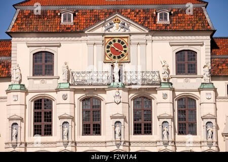 Il municipio storico, città anseatica di Lüneburg, Bassa Sassonia, Germania Foto Stock
