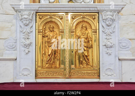 Dettaglio dell'altare principale a San Pietro e la chiesa di Saint Paul a Mechelen in Belgio Foto Stock