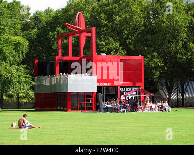 La Folie ristorante,Parc de la Villette,Cite des sciences et de l'industrie,città delle scienze e dell'industria,Parigi,Francia Foto Stock