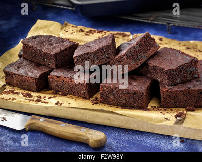 Hot brownie al cioccolato Foto Stock