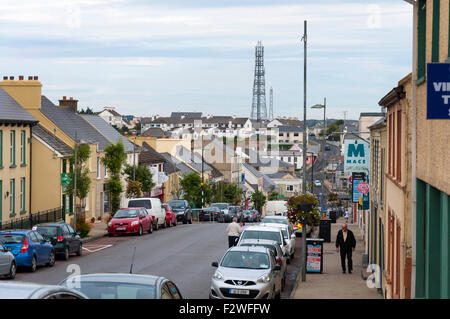 Strada principale di Dungloe, County Donegal, Irlanda Foto Stock