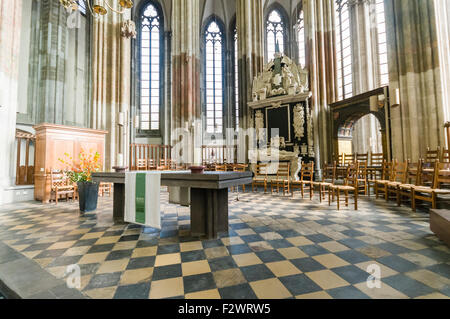 All'interno di San Martin's Cathedral, Utrecht, Paesi Bassi Foto Stock