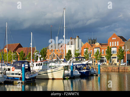 La Marina di Kingston upon Hull, East Riding of Yorkshire, Inghilterra, Regno Unito Foto Stock