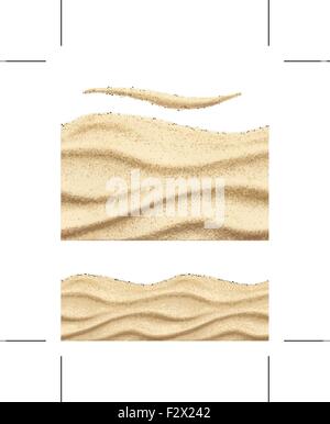 Sabbia di mare, perfetta configurazione vettore Illustrazione Vettoriale