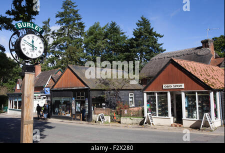 Burley villaggio nella nuova foresta, Hampshire, Regno Unito Foto Stock