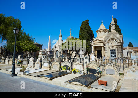 La città di Valencia cimitero comunale sepoltura in Spagna Foto Stock