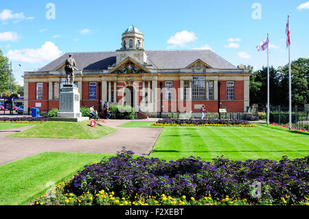 Dartford biblioteca pubblica, Central Park, Dartford Kent, England, Regno Unito Foto Stock