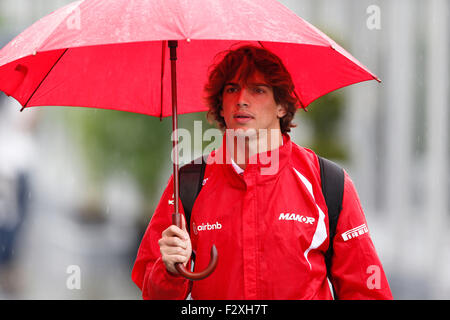 Motorsports: FIA Formula One World Championship 2015, il Gran Premio del Giappone, #98 Roberto Merhi (ESP, Manor Marussia Team di F1), Foto Stock