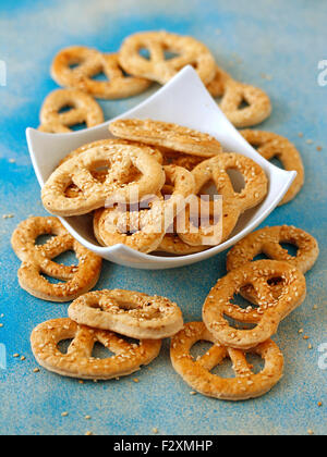 Ciambelline salate. Foto Stock