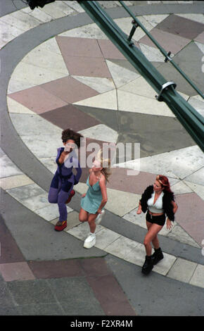 Scatti luminosi Spice mondo Movie set Albert Hall Victoria Beckham ahimè Posh e co le riprese di Londra 16/7/97 (immagine di credito©Jack Ludlam) Foto Stock