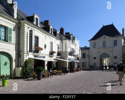 Il borgo di Fontevraud a Fontevraud Abbey nei pressi di Saumur ,in Francia Foto Stock