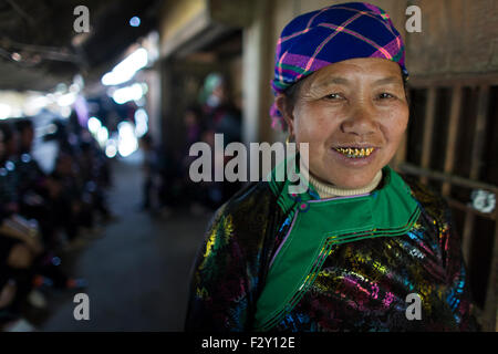 Etnia Hmong tribù nel Nord del Vietnam. Foto Stock