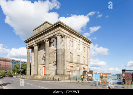 ‎The superstite edificio di ingresso al Curzon Street stazione ferroviaria, Birmingham, Inghilterra, Regno Unito Foto Stock